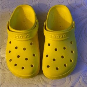 Yellow crocs